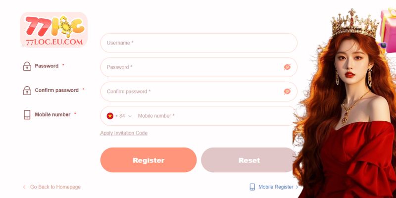 Hướng dẫn cách đăng nhập app 77LOC