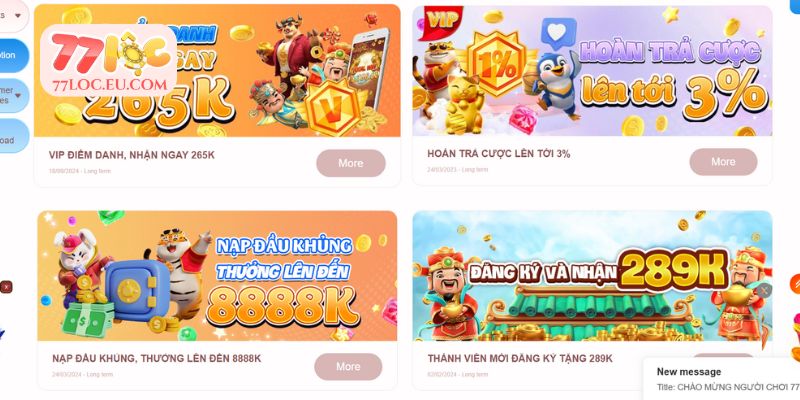 Hướng dẫn cụ thể các thao tác nhận thưởng từ khuyến mãi 77LOC